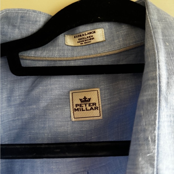 Blue Linen button down - Picture 3 of 3